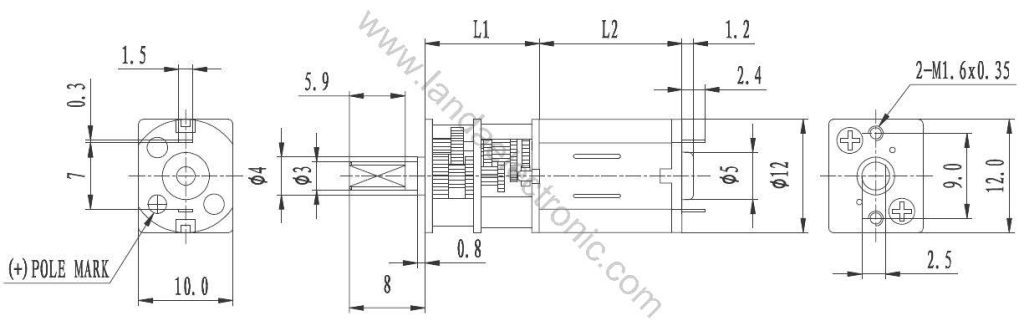 موتور دی سی گیربکس دار ZGA12-FN30