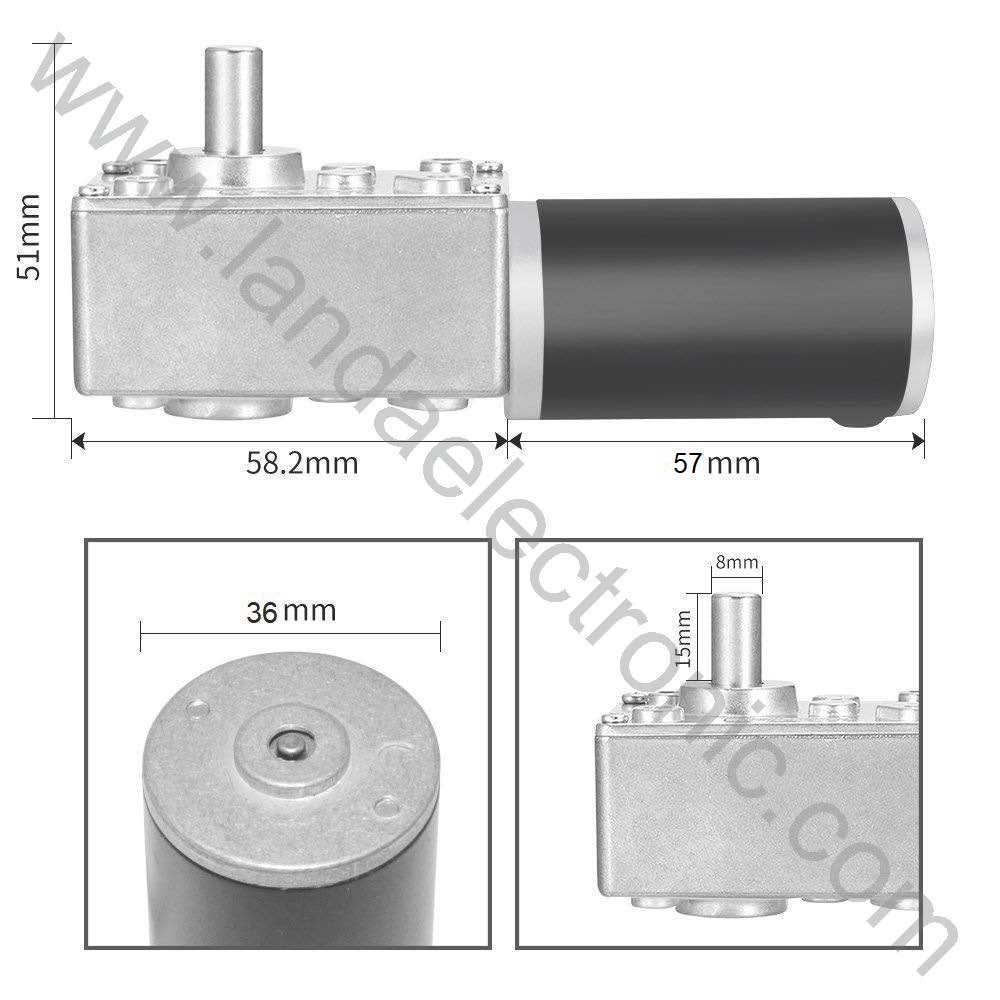 موتور دی سی گیربکس دار FT-58SGM545