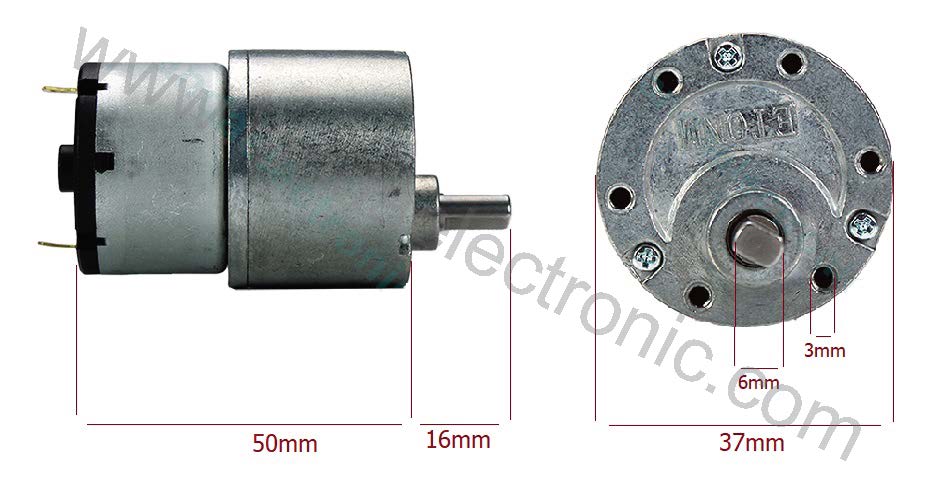 موتور دی سی گیربکس دار ET-SGM37E-520