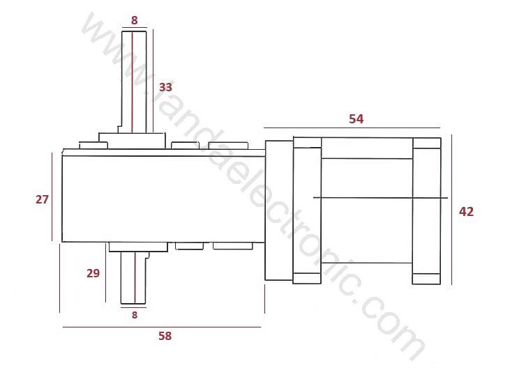 استپ موتور گیربکس دار BJZ42D29