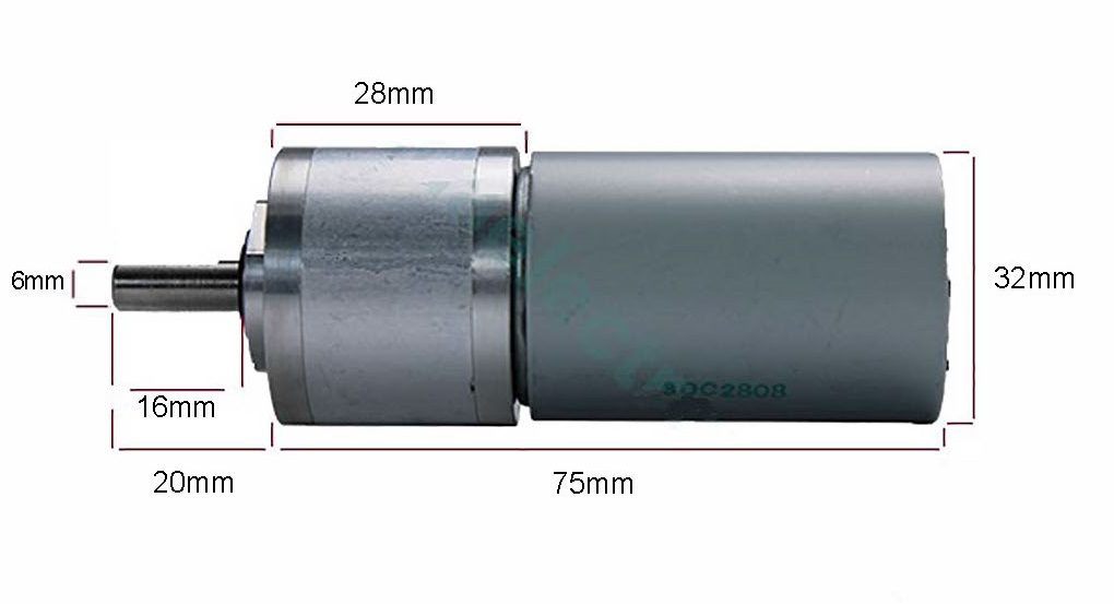 موتور دی سی گیربکس دار CRS-39-5PA (12V 190RPM)