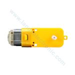 موتور گیربکس زرد دو شفت (6V_100RPM)